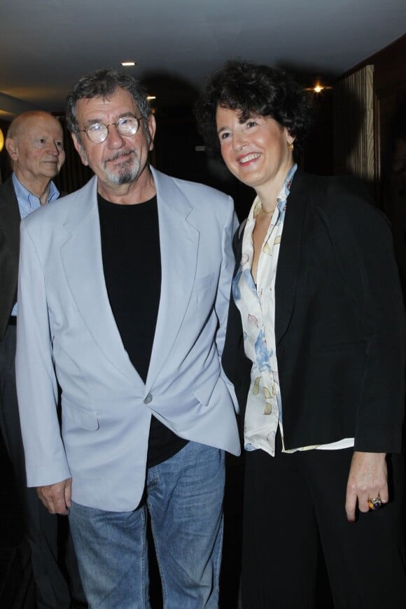 Richard Gotainer et sa femme à la soirée où Arlette Gordon a été décorée, au club 13 à Paris le 23 septembre.