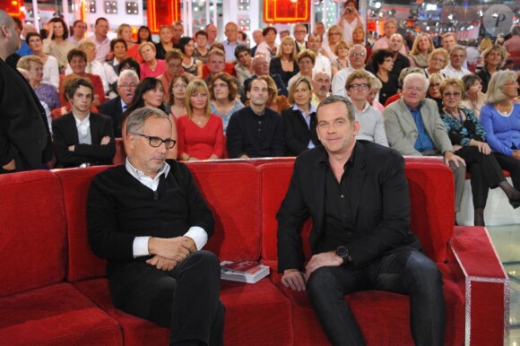 Fabrice Luchini invité d'honneur de Vivement Dimanche, enregistrement de l'émission à Paris, le 26 septembre 2012.