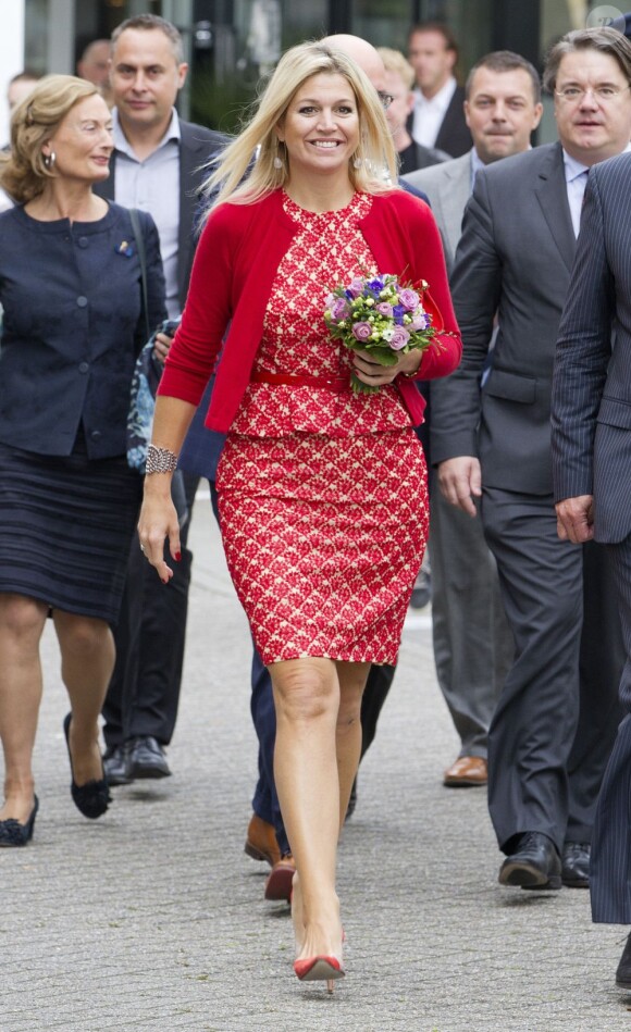La princesse Maxima inaugurant la nouvelle maternité de Veldhoven, le 20 septembre 2012