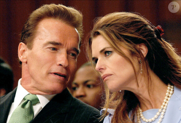 Arnold Schwarzenegger et Maria Shriver en 2003.