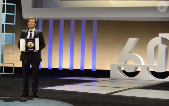 Francois Ozon a reçu le Coquillage d'or du meilleur film et du meilleur scénario pour Dans la maison au festival du film de San Sebastian, le 29 septembre 2012.