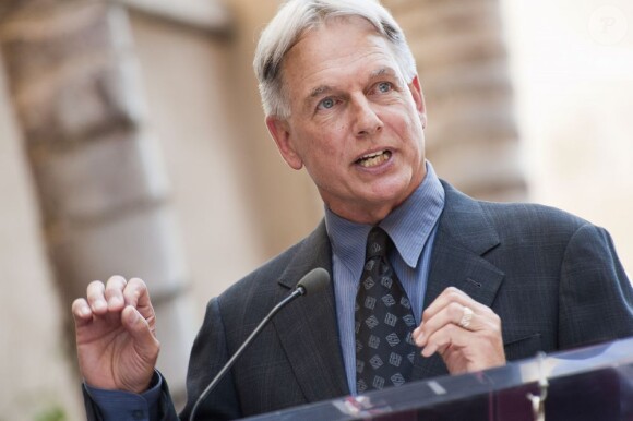 Mark Harmon recevant son étoile au Walk of Fame sur Hollywood Boulevard, le 1er octobre 2012.