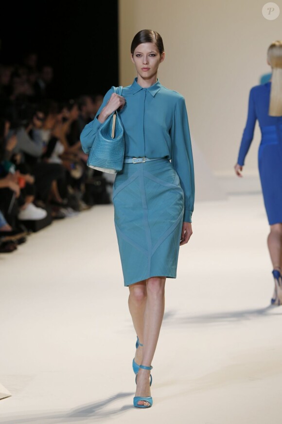 Défilé Elie Saab prêt-à-porter printemps-été 2013 à l'Espace Ephémère du jardin des Tuileries. Paris, le 3 octobre 2012.