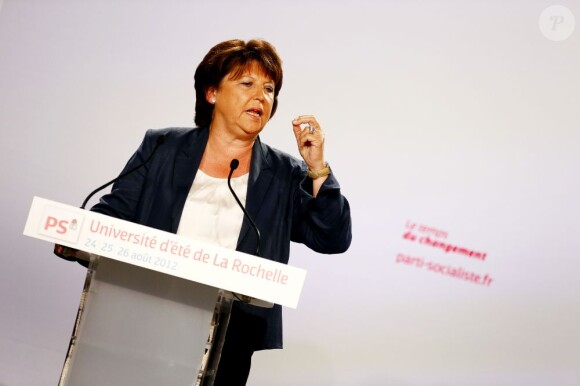 Martine Aubry à La Rochelle, le 26 août 2012.