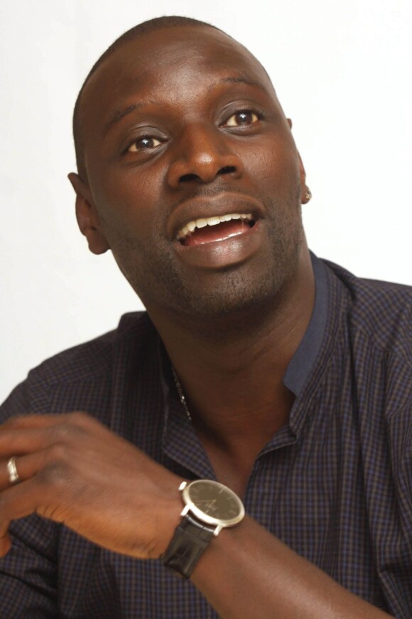 Omar Sy à la conférence de presse du film Intouchables à Los Angeles, le 2 octobre 2012.