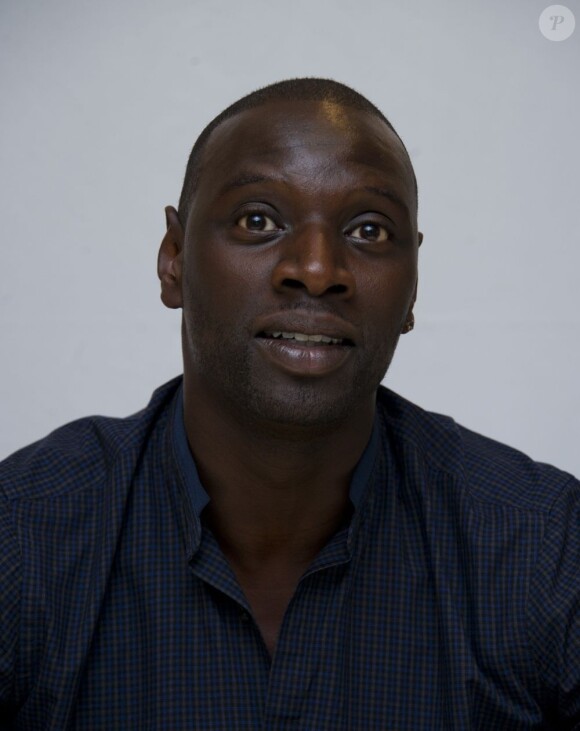 Omar Sy à la conférence de presse du film Intouchables à Los Angeles, le 2 octobre 2012.