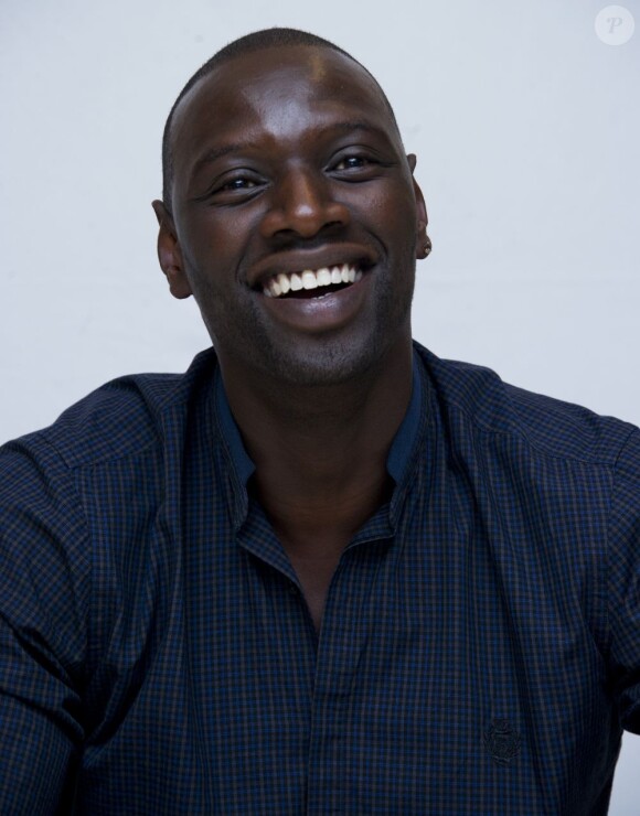 Omar Sy à la conférence de presse du film Intouchables à Los Angeles, le 2 octobre 2012.