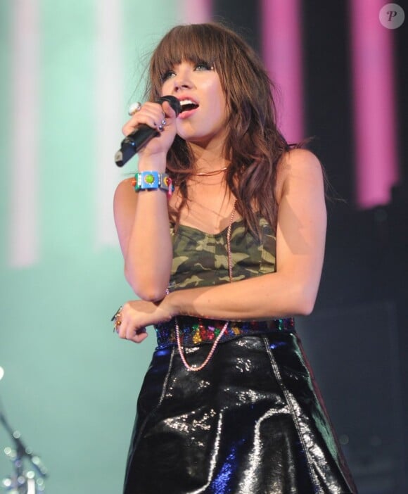 Carly Rae Jepsen en concert à Los Angeles, le 2 octobre 2012.