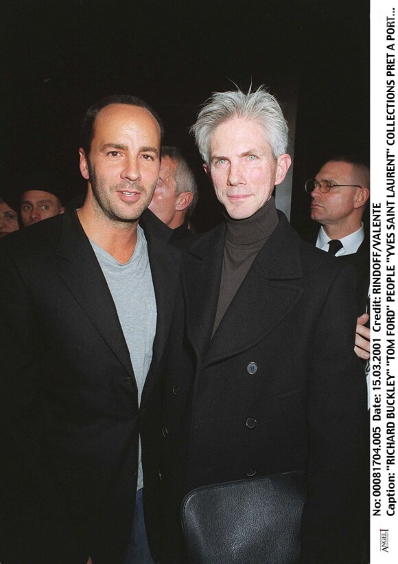 Tom Ford et Richard Buckley en 2001à Paris