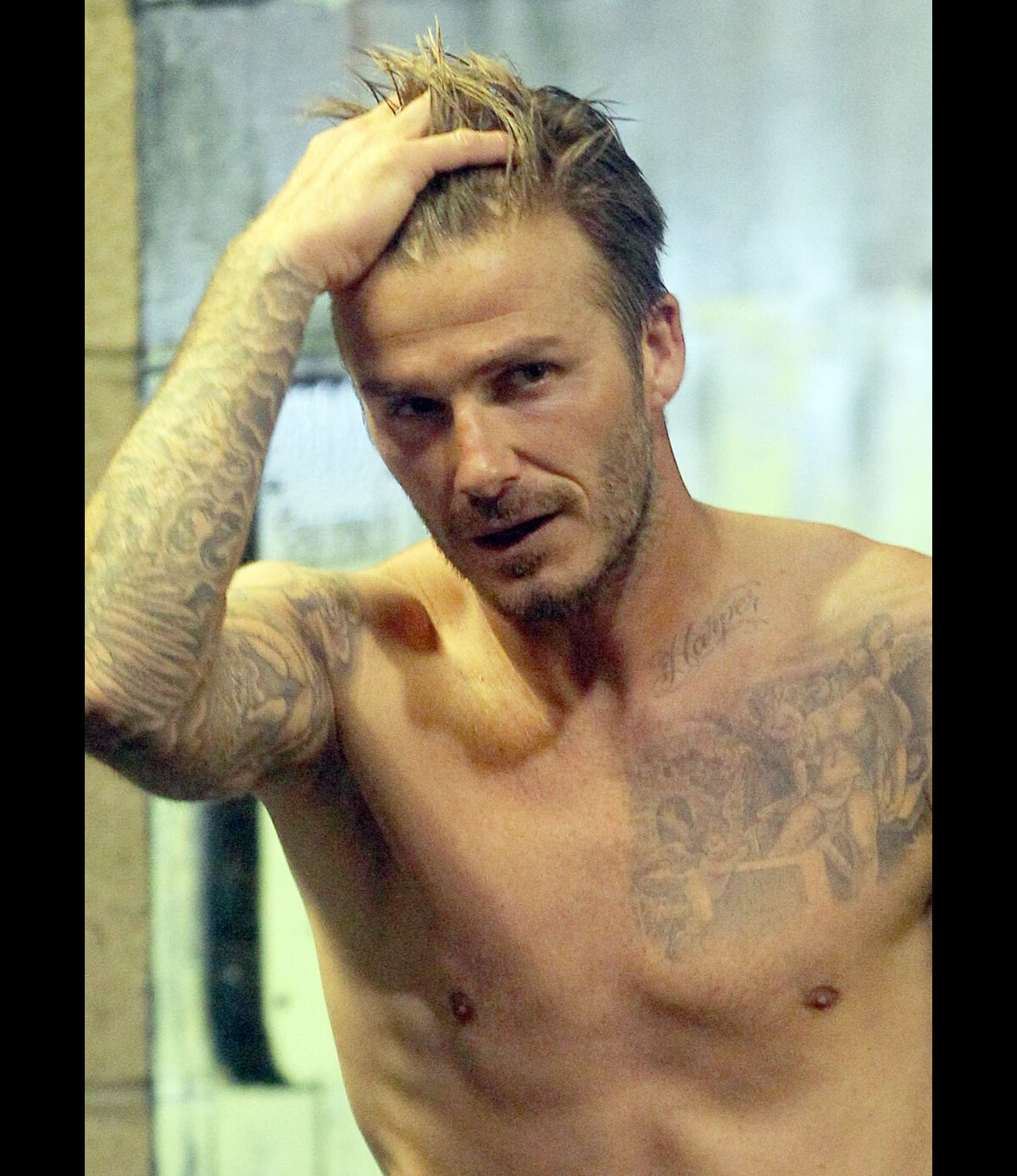 David Beckham : Battu et abattu, mais sexy torse nu dans les vestiaires -  Purepeople