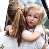 Jennifer Garner emmène ses filles Seraphina et Violet à une fête, le 6 octobre 2012 à Los Angeles