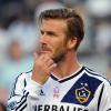 David Beckham soucieux lors du match de MLS entre le Los Angeles Galaxy et le Real Salt Lake au Home Depot Center de Carson à Los Angeles le 6 octobre 2012