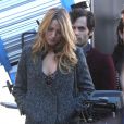Blake Lively sur le tournage de Gossip Girl, à New York, le 11 octobre 2012