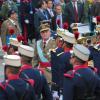 Le roi Jean Carlos lors du défilé militaire de la fête nationale de l'Espagne le 12 octobre 2012