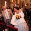Thierry et Annie, de L'amour est dans le pré, lors de leur mariage religieux, en septembre 2012.