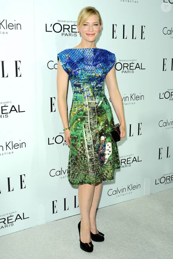 Cate Blanchett a osé les couleurs à la 19ème soirée annuelle ELLE Women à Hollywood le 15 octobre 2012.
