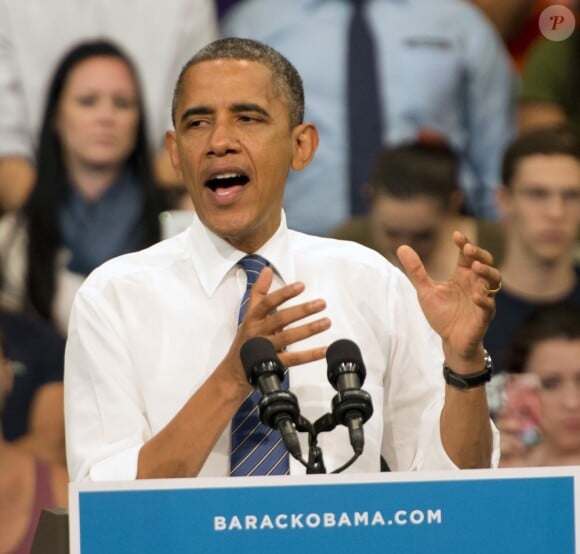 Barack Obama en campagne à Miami, le 11 octobre 2012.