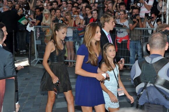 Les filles de Sylvester Stallone à l'avant-première de Expendables 2 à PAris, le 9 août 2012.