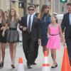 Sylvester Stallone, sa femme Jennifer et leurs filles Sophia, Sistine et Scarlet à l'avant-première de Expendables 2 à Los Angeles, le 15 août 2012.
