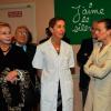 EXCLU : La princesse Stéphanie de Monaco et la baronne Marianne Von Brandstetter visitent le département psychiatrique de l'hôpital de la Princesse Grace a Monaco, décoré par les oeuvres de l'artiste Ben, le 17 octobre 2012. Une initiative sponsorisée par la Baronne.