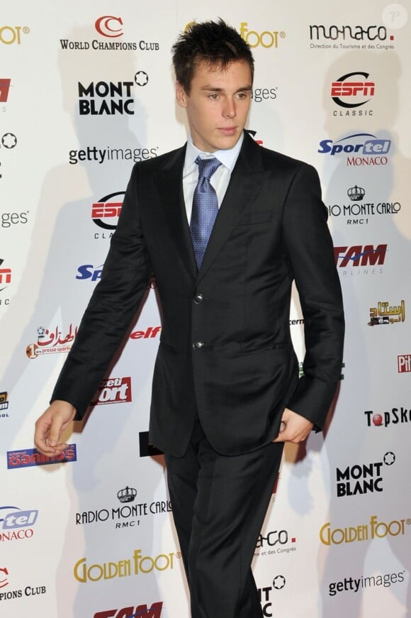 Louis Ducruet assiste à la cérémonie du Golden Foot Award remis à Zlatan Ibrahimovic à Monaco le 17 Avril 2012.