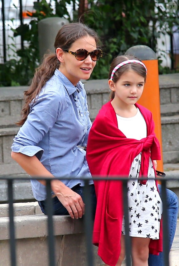 Katie Holmes et Suri à New York le 3 septembre 2012.