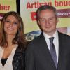 Laury Thilleman et Bruno Le Maire, au Pot-au-feu des célébrités, organisé à Paris dans le cadre de la Semaine du Goût, le jeudi 18 octobre 2012.