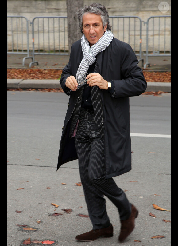 Richard Anconina lors de l'enregistrement de l'émission Champs-Elysées, le 18 octobre 2012 à Paris