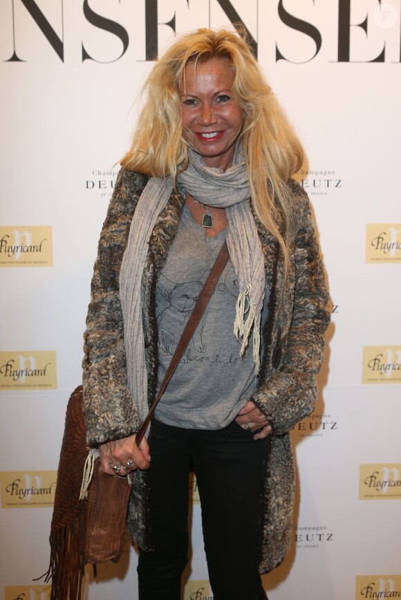 Exclusif - Fiona Gelin assiste à l'inauguration de la boutique de lingerie Insensee à Paris, le 18 Octobre 2012.
