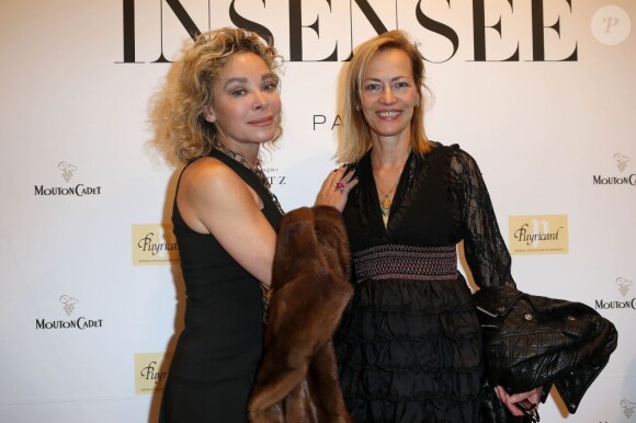 Exclusif - Grâce de Capitani et Gabrielle Lazure assistent à l'inauguration de la boutique de lingerie Insensee à Paris, le 18 Octobre 2012.