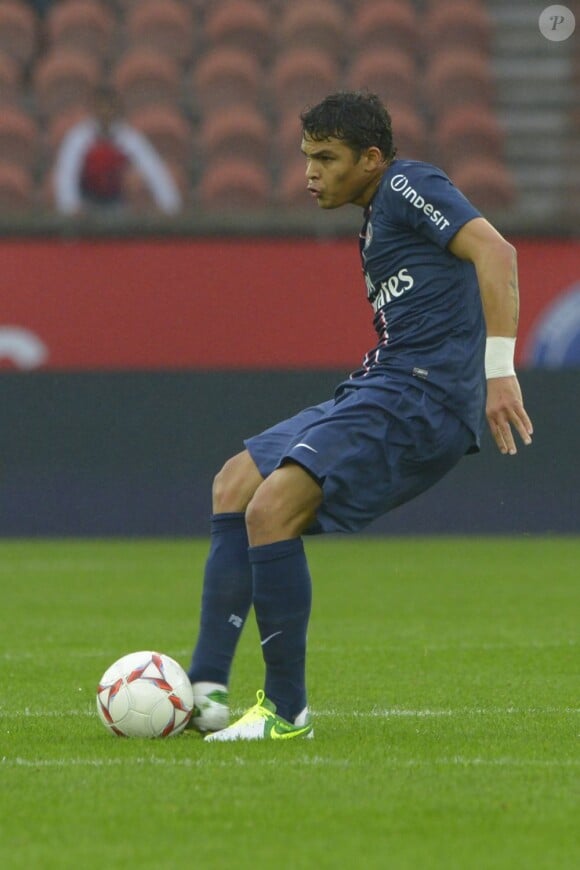 PSG's Thiago Silva during the French First League soccer match, Paris Saint-Germain Vs Reims at Parc des Princes Stadium in Paris, France, on October 20, 2012. PSG won 1-0. Photo by Henri Szwarc/ABACAPRESS.COM20/10/2012 - Paris