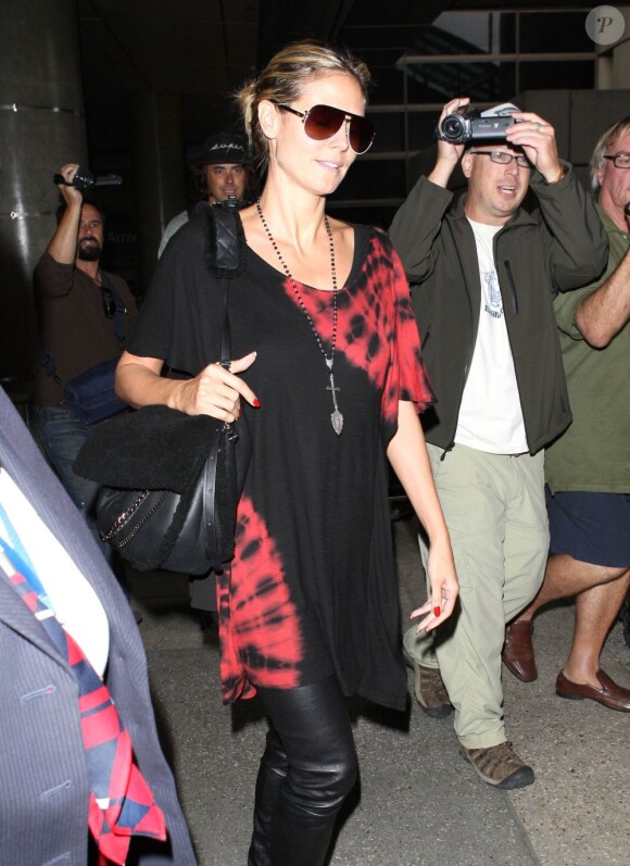 Heidi Klum à l'aéroport de Los Angeles, le 20 octobre 2012.