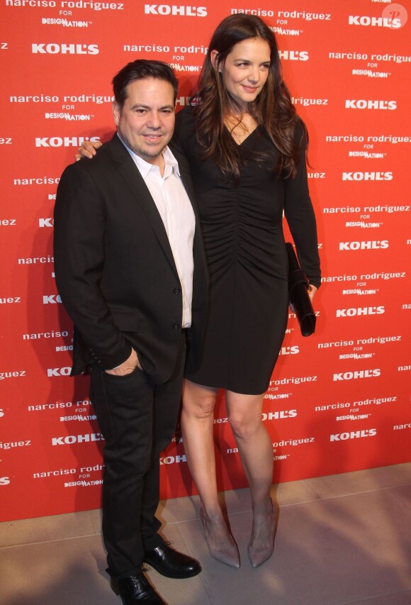 Katie Holmes, radieuse à la soirée de lancement Kohl's et Narciso Rodriguez à New York le 22 octobre 2012
