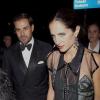 Carolina Herrera et son mari arrivent au dîner de gala pour l'exposition L'Art de Cartier (El Arte de Cartier) au Musée Thyssen Bornemisza de Madrid, le 22 octobre 2012.