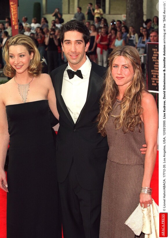 Lisa Kudrow, David Schwimmer et Jennifer Aniston aux SAG Awards, le 13 juin 2000.