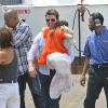 Tom Cruise et sa fille à New York pour un vol au dessus de New York le 18 juillet 2012.
