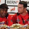 L'entraîneur Emanuel Steward et Wladimir Klitschko à Bern, le 7 juillet 2012.