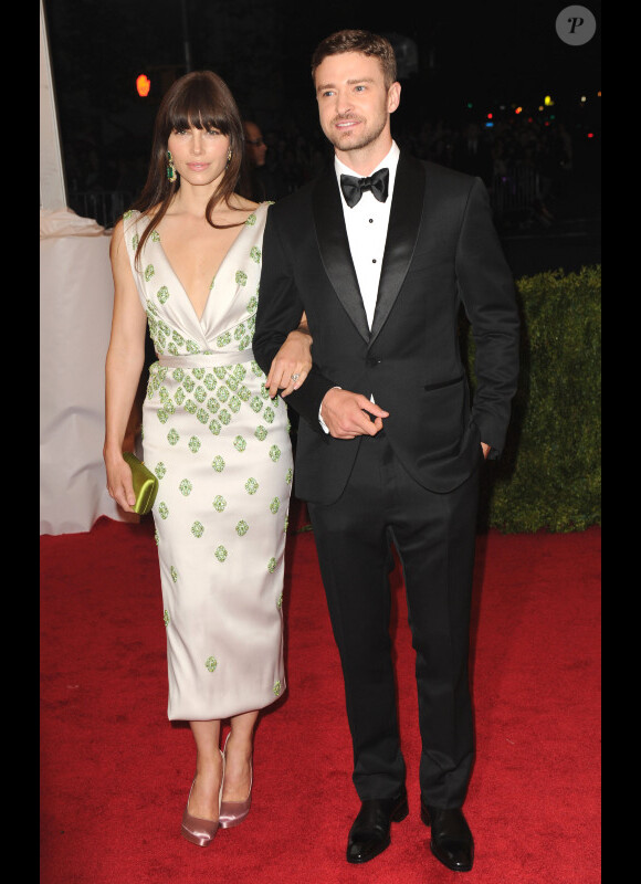 Justin Timberlake et Jessica Biel en mai 2012 à New York City.