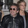 Philippe Manoeuvre s'apprête à assister au concert des Rolling Stones au Théâtre Mogador à Paris le 29 Octobre 2012.
