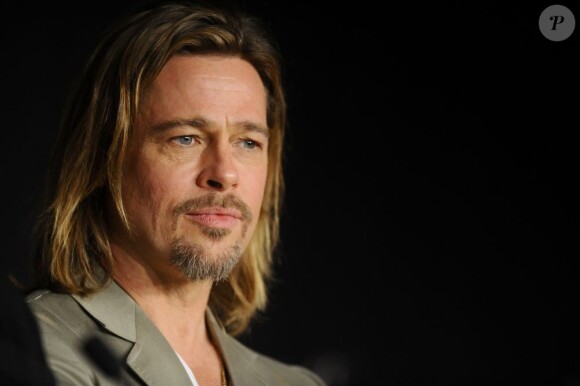 Brad Pitt le 23 mai 2012 pour la conférence de presse du film Cogan - Killing them softly