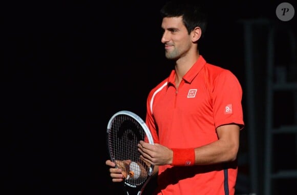 Novak Djokovic était serain avant son entrée en lice dans le tournoi de Paris Bercy face à Sam Querrey le 31 octobre 2012