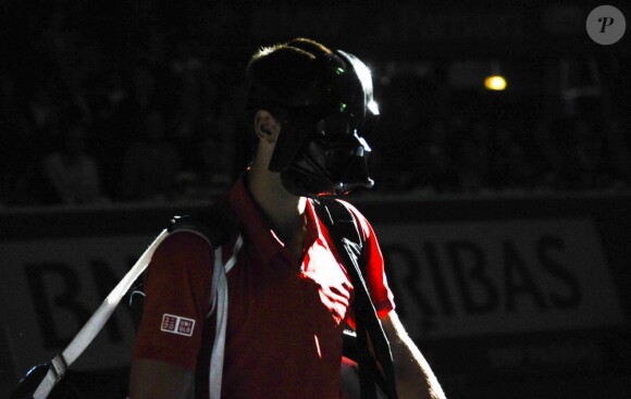 Novak Djokovic lors de son entrée en lice au Masters 1000 de Paris Bercy le 31 octobre 2012