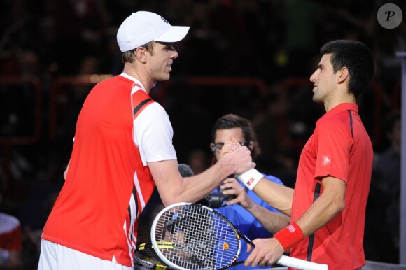 Sam Querrey s'est offert la tête de Novak Djokovic au second tour du Masters 1000 de Paris Bercy le 31 octobre 2012