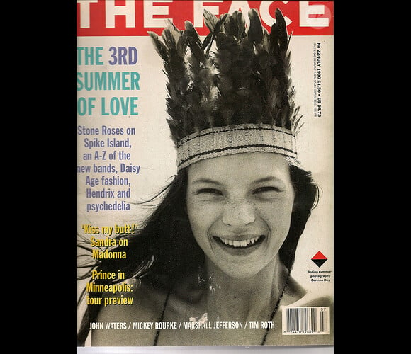 Kate Moss en couverture du magazine The Face. Elle a 16 ans et sa carrière explose