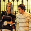 Fernando Alonso et sa belle Dasha Kapustina après une soirée en amoureux passée au cinéma et au restaurant le 1er novembre 2012 à Madrid