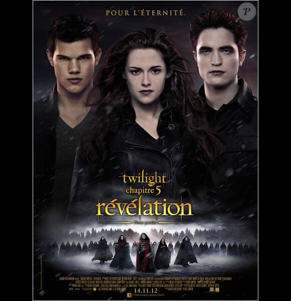Affiche de Twilight- Chapitre 5 : Révélation 2e partie en salles le 14 novembre 2012