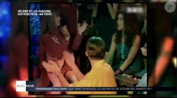 Manuela Lopez dans la série Hélène et les garçons dans le reportage d'Accès Privé sur M6 le samedi 3 novembre 2012