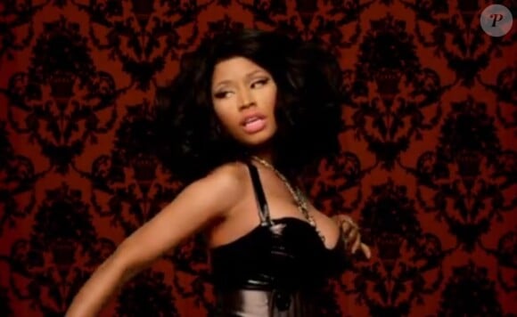 La rappeuse Nicki Minaj dans le clip d'Alicia Keys, Girl On Fire (Inferno Version), dévoilé en novembre 2012.