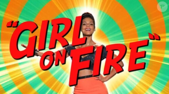 Image extraite du clip Girl On Fire d'Alicia Keys, octobre 2012.