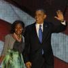 Barack Obama et sa fille Sasha au McCormick Place à Chicago, le 6 novembre 2012.